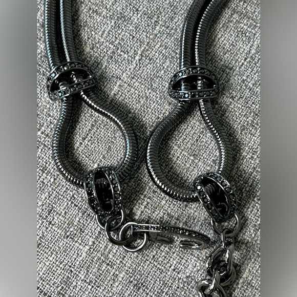 St. John Collection Swarovski Crystal Leaf Chain Belt - Picture 12 of 16